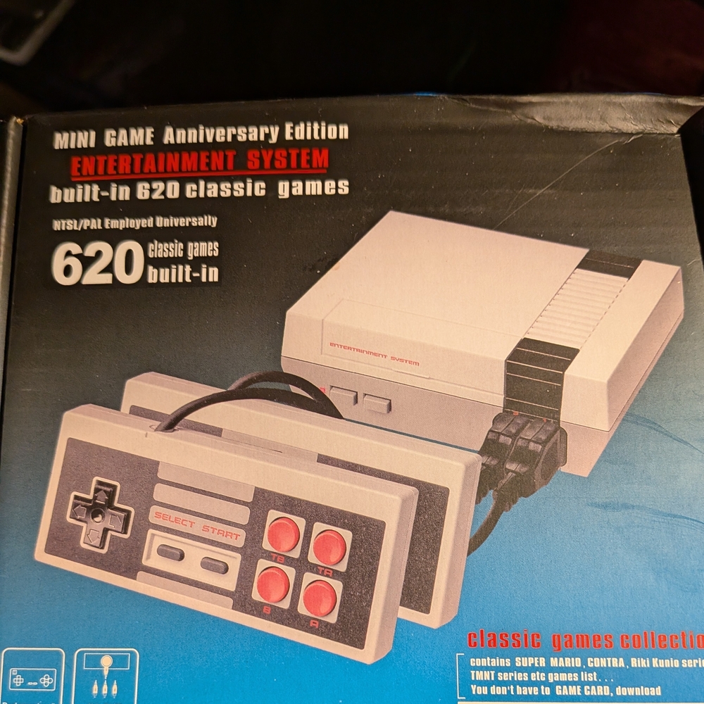 Mini Game Anniversary Edition Console with 620 Built-in Games - Gray